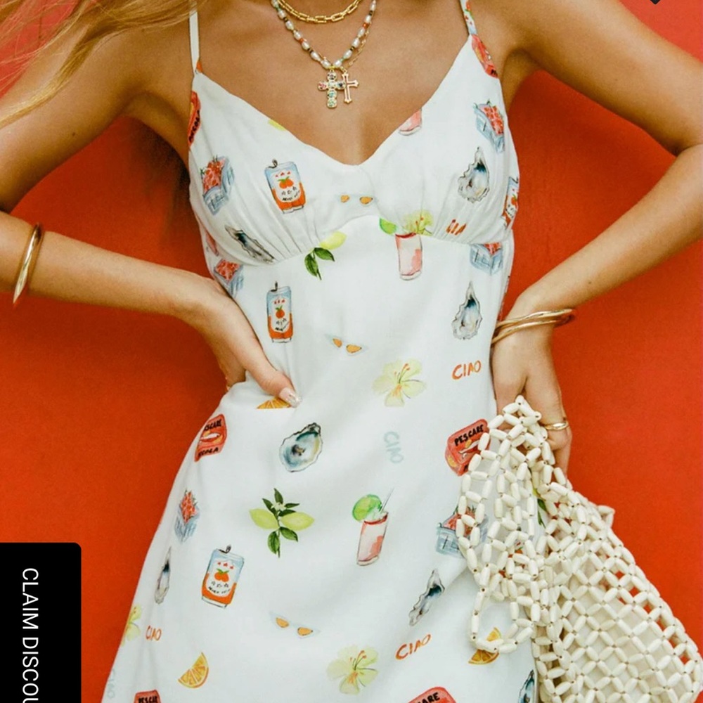 Princess Polly Jaye Mini Dress White / Multi - US 10 / White / Multi - Picture 2 of 4